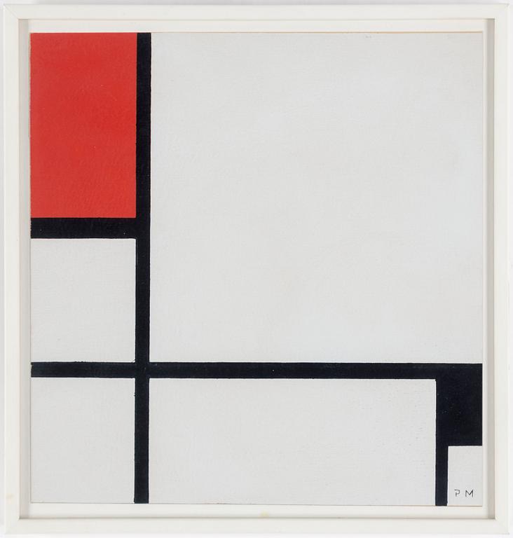 PIET MONDRIAN, efter, serigrafi i färg,