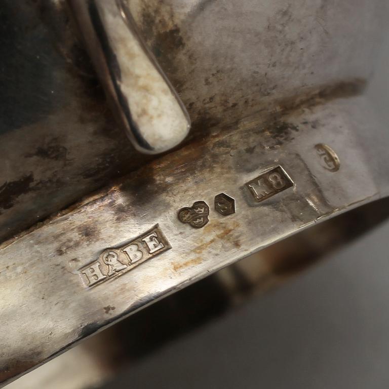 PUNSCHMUGGAR, 6 + 6, silver, HÅBK samt ARÖ, 1930-tal. Vikt 470 g.