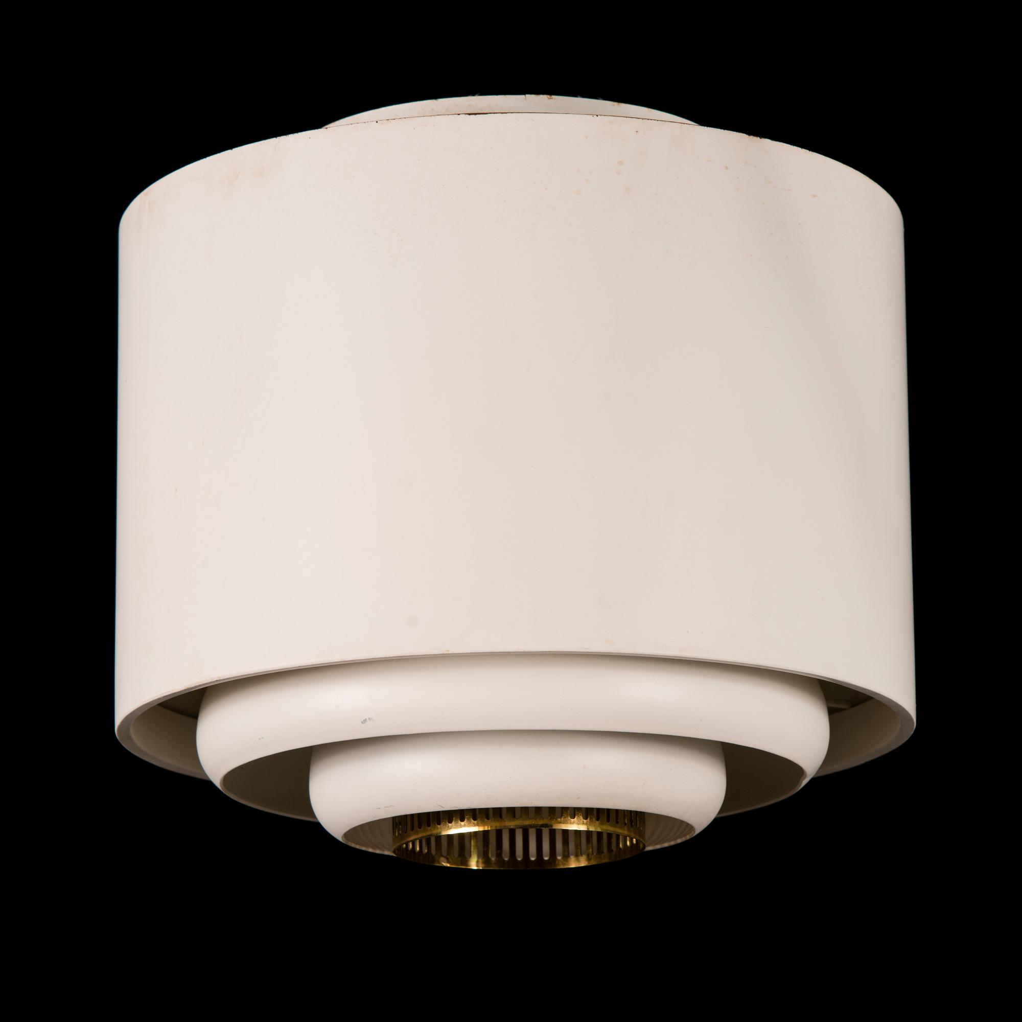 Alvar Aalto, A pair of 1960s 'AE-9447-2' ceiling lights for Itsu Finland.