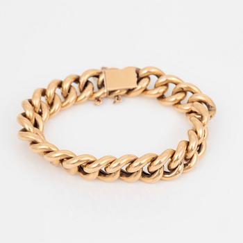 ARMLÄNK, 18k guld, Sverige 1966. Total vikt 29 gr.