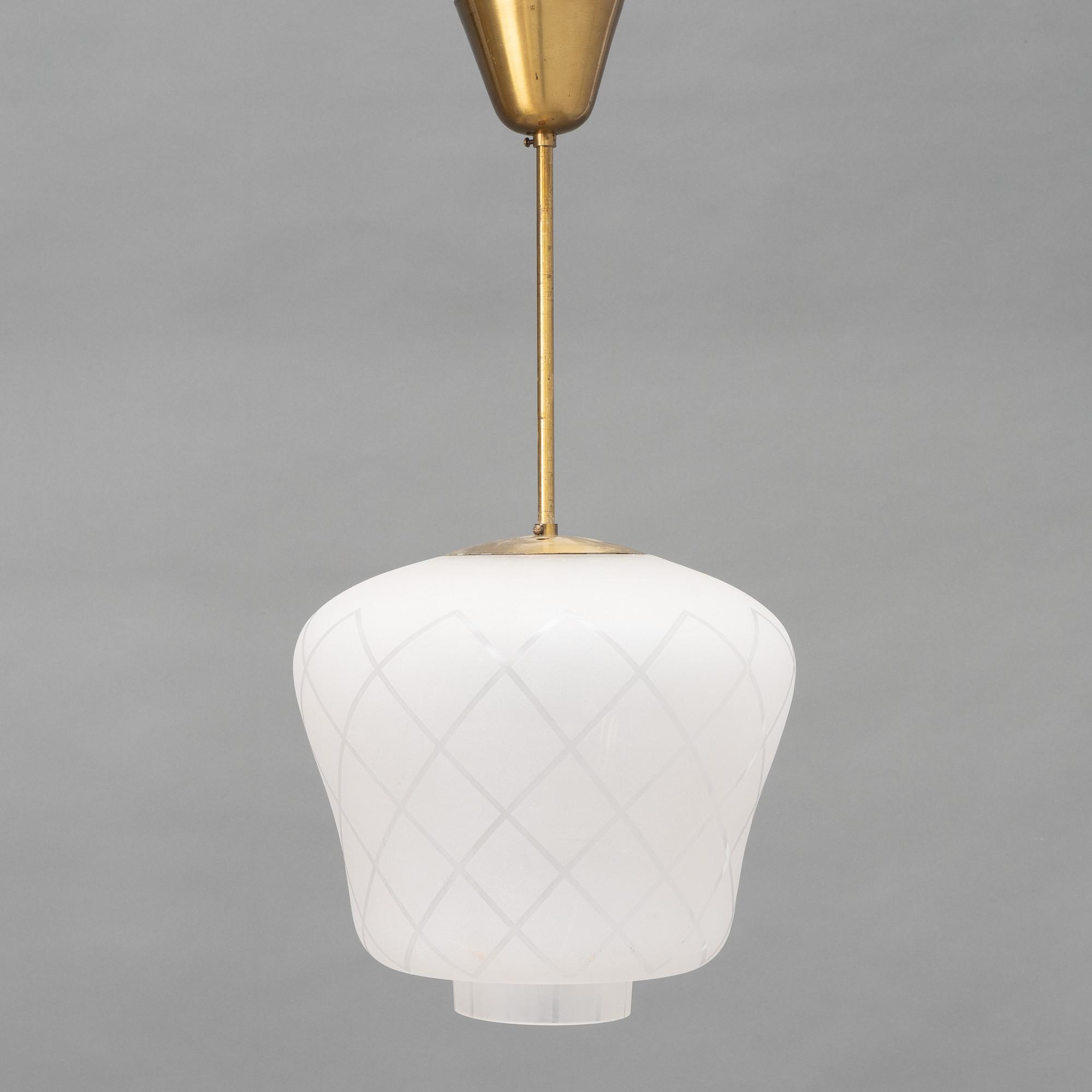 Birger Dahl, a ceiling lamp, Sønnico, Norway, mid 20th century.