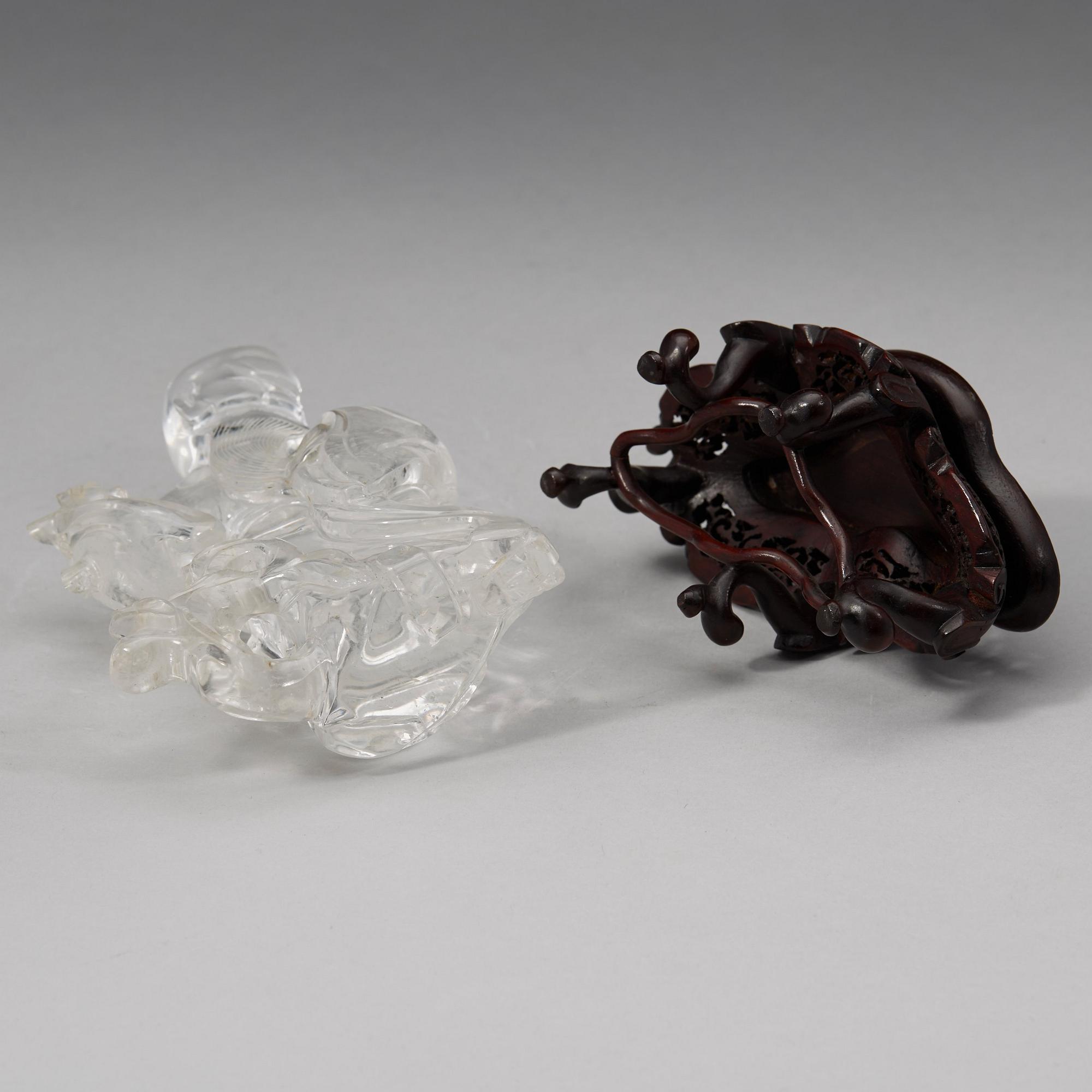 FIGUR, bergkristall. Sen Qing/tidigt 1900-tal.