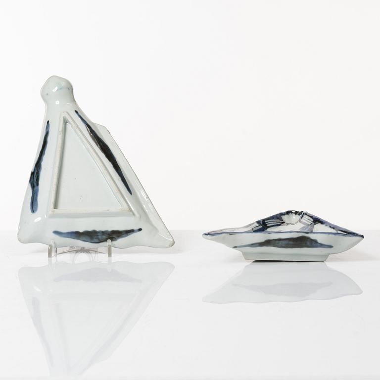 Fat, nio stycken, porslin, Japan, Meiji (1868-1912).