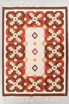Erik Lundberg, rug, flat weave, Vävaregården Eringsboda, approximately 276x225 cm.