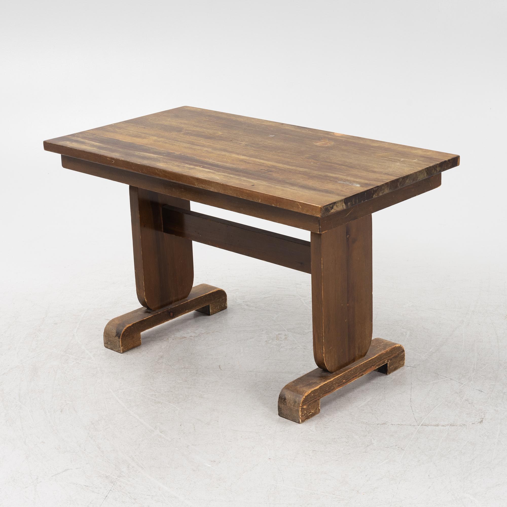 A pine table, 1940's.