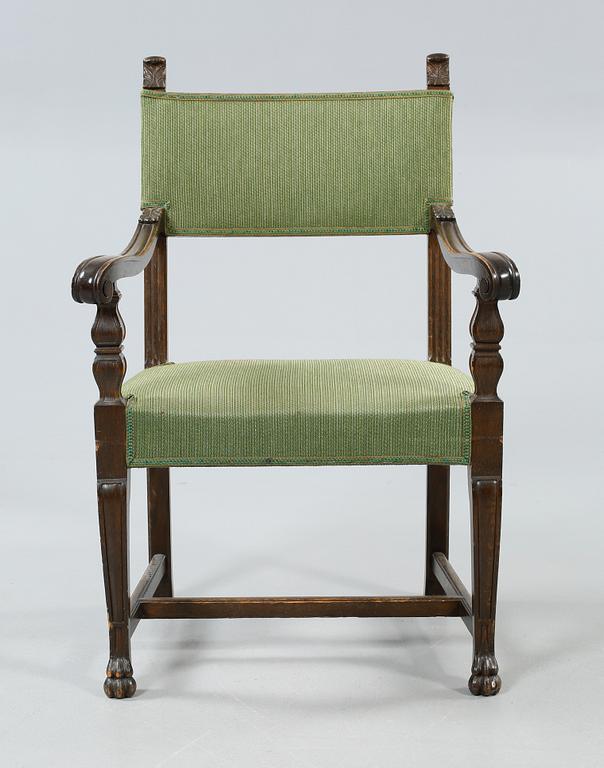 STOLAR, 12 st, barockstil, 1900-talets första hälft.