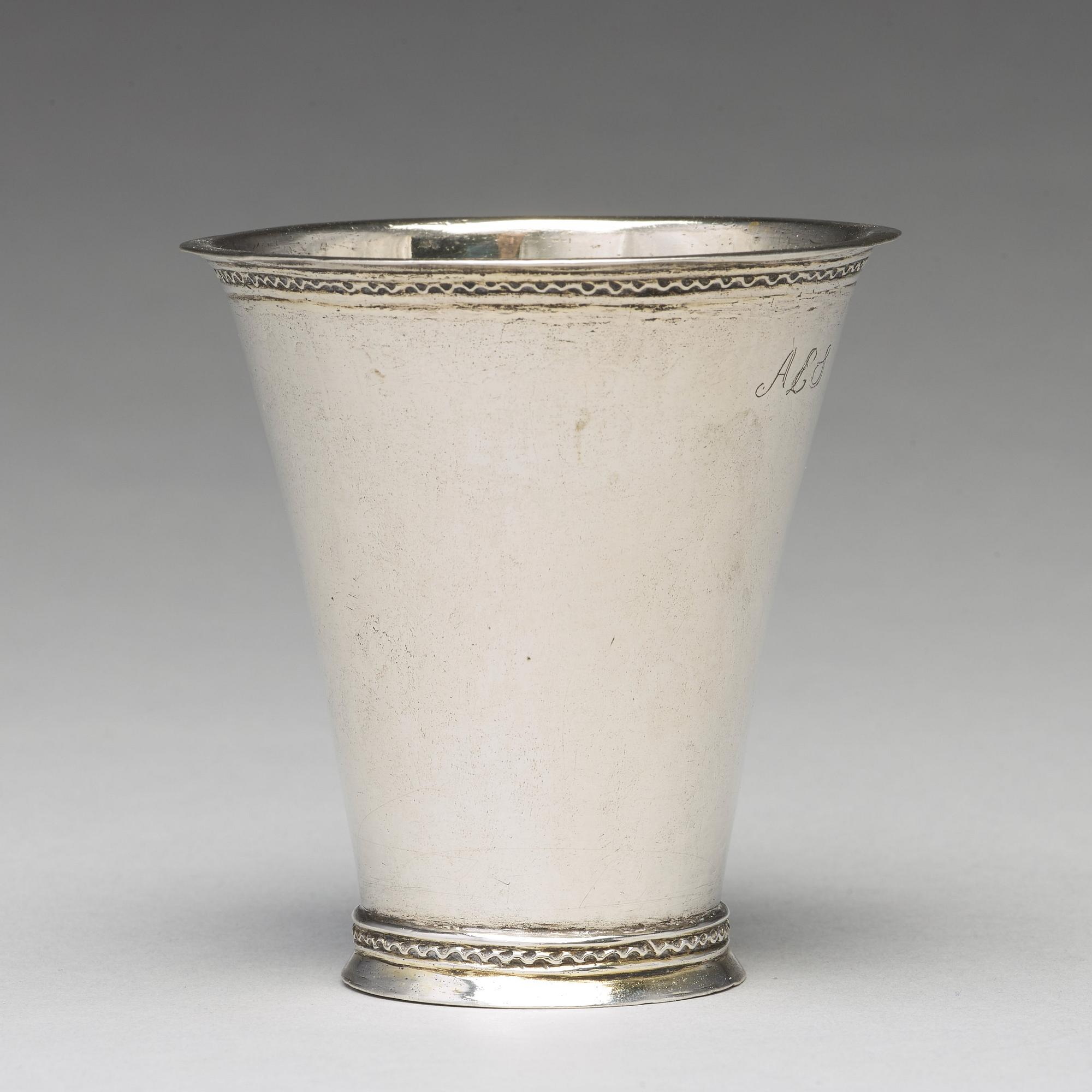 Erik Broberg, bägare, silver, Borås 1724.