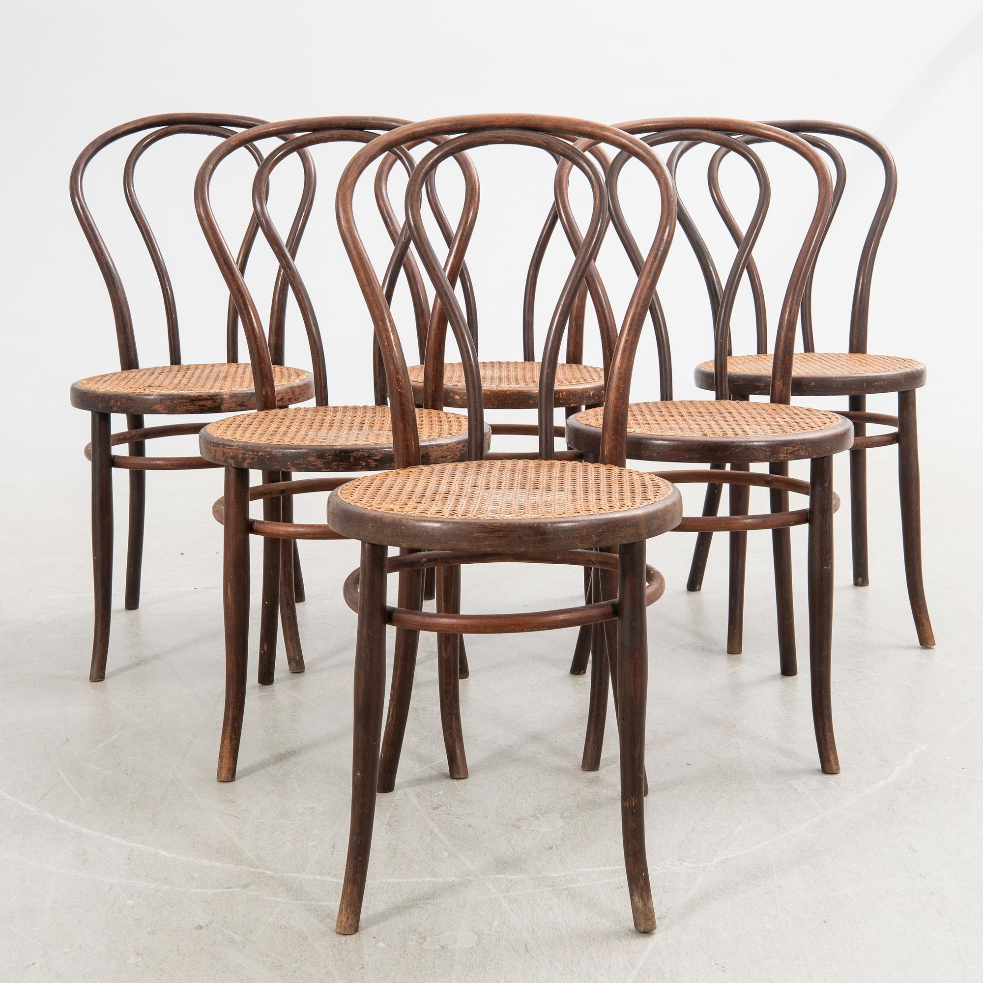Chairs, 6 pcs, first half of the 1900s.