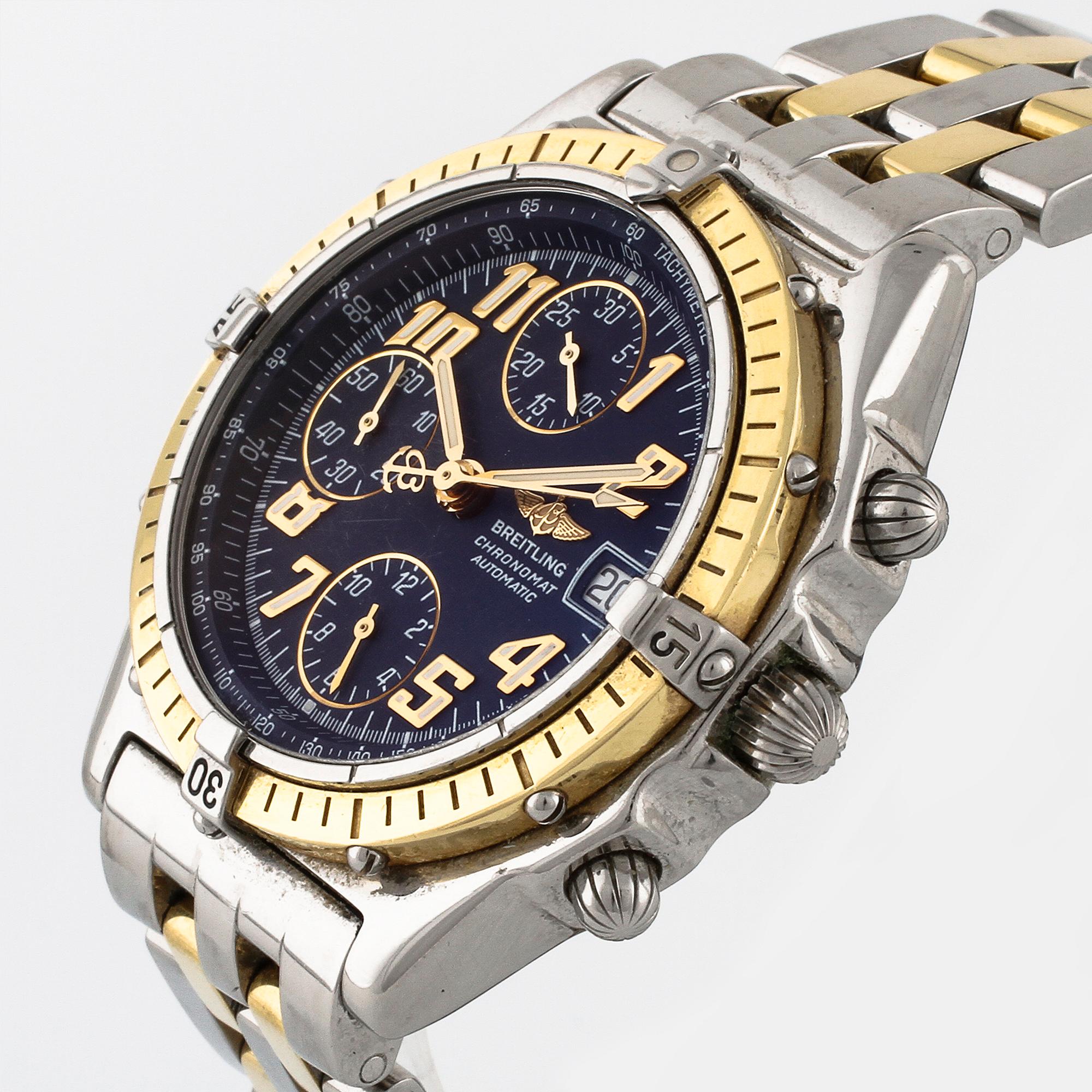 BREITLING, Chronomat, wristwatch, chronograph, 39,5 mm.