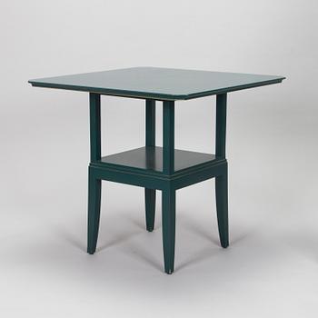 Eliel Saarinen, furniture, 5 pieces, "Blue suite" for Adelta, Finland 1980s.
