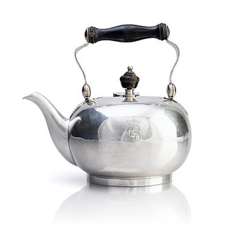 273. A Swedish 18th century silver teapot, mark of Arvid Floberg, Stockholm 1790.