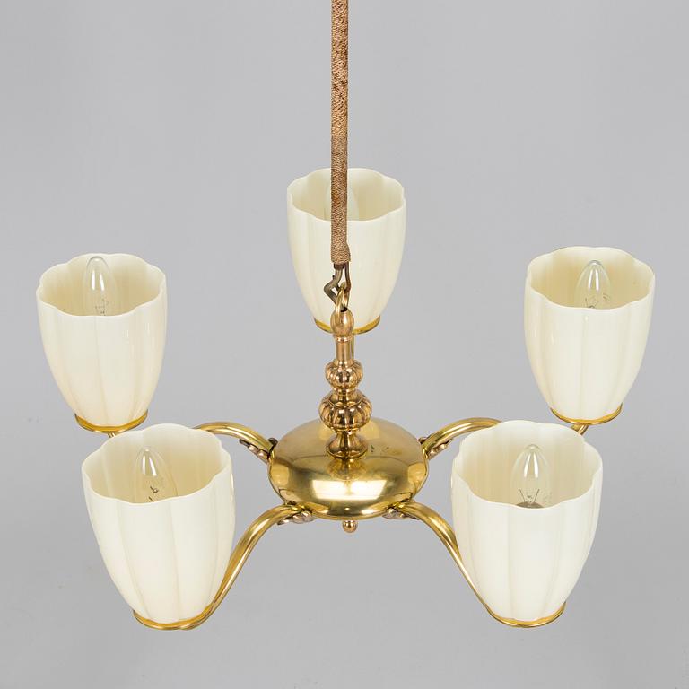 Paavo Tynell, taklampa, modell 1420/5, Taito, 1930-tal.