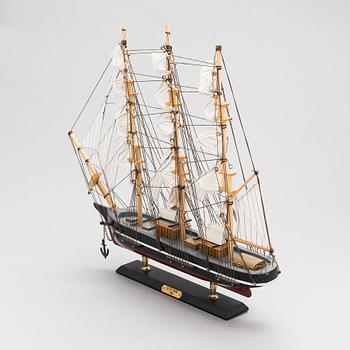 Cutty Sark purjelaivan pienoismalli, 1900-luvun loppupuoli.