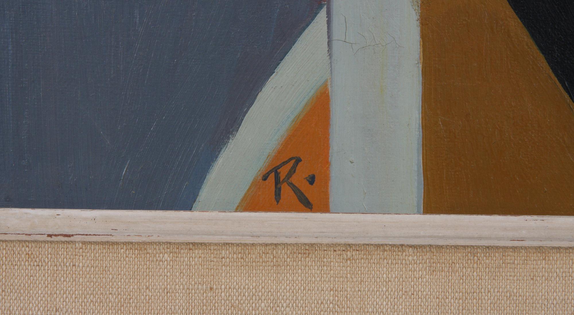 OKÄND KONSTNÄR, olja på duk, sign R, 1900-talets första hälft.