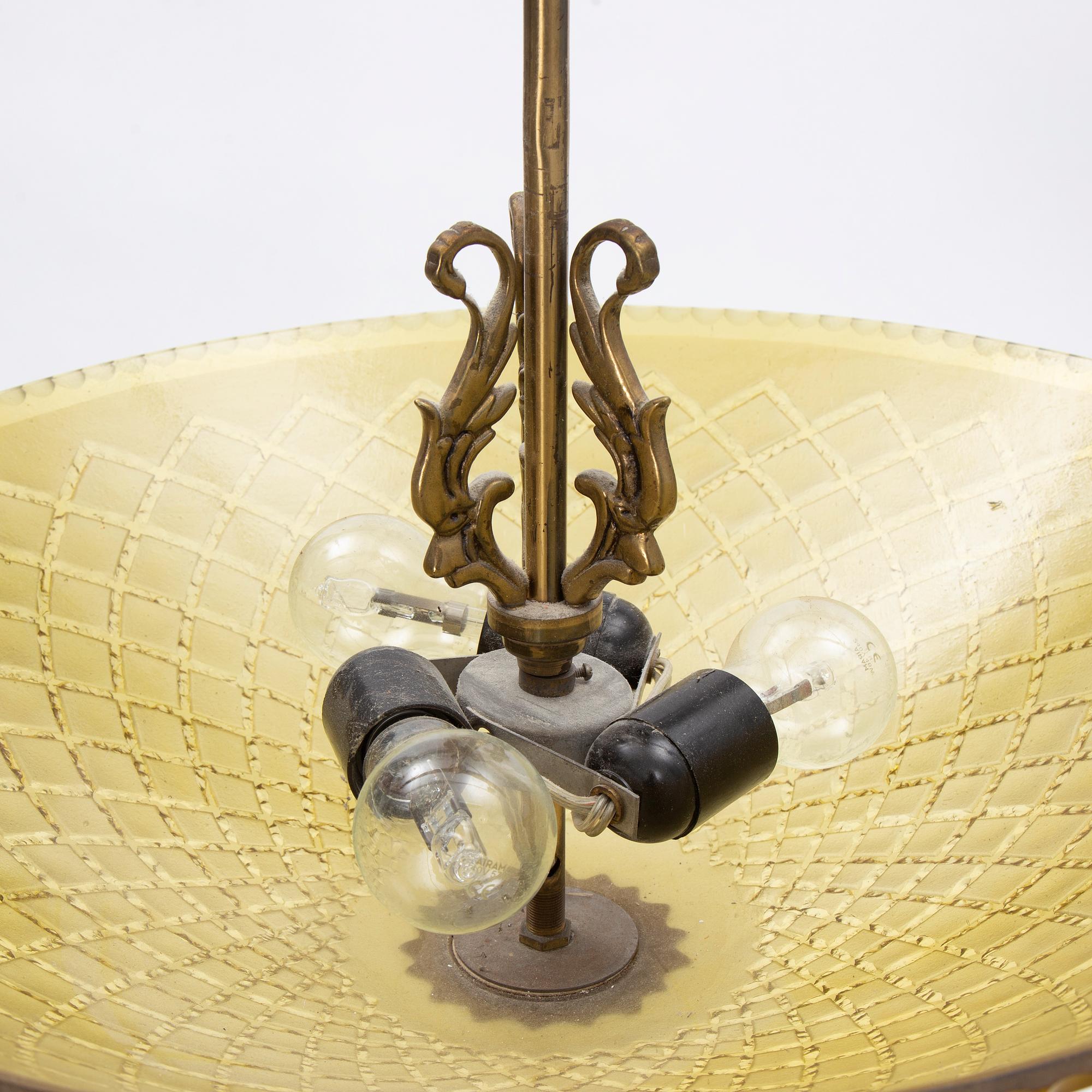 A Swedish Modern Ceiling Lamp, 1940s.