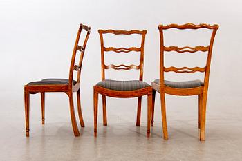 Stolar, 8 st, England omkring 1800.