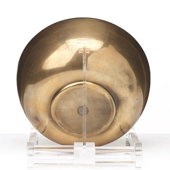 Josef Frank, a brass bowl with pewter cover, Svenskt Tenn, Stockholm 1949.