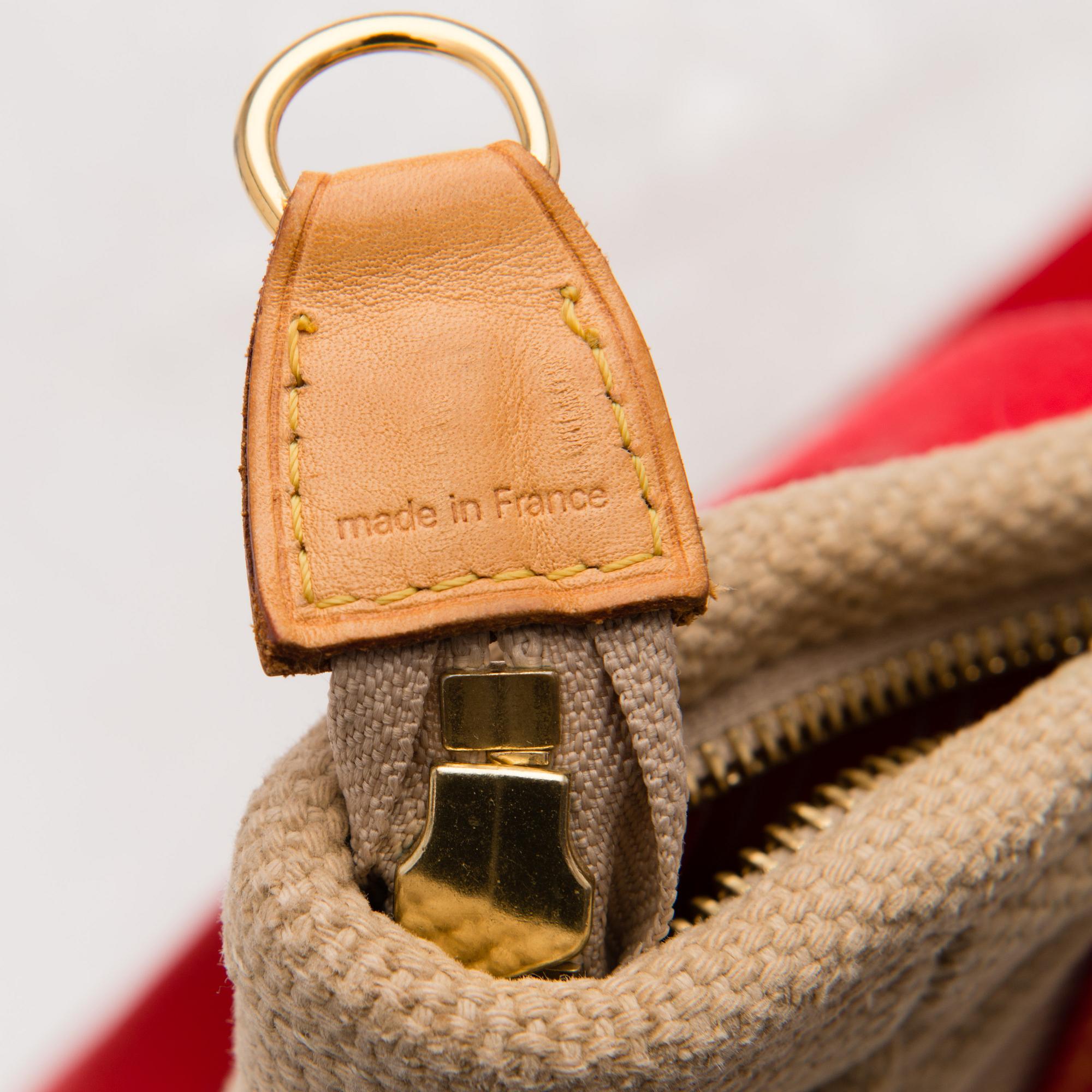 LOUIS VUITTON CANVAS ANTIGUA CABAS MM TOTE BAG.