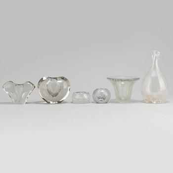Twelve Finnish glas items from Iittala and Nuutajärvi Notsjö. Kaj Franck, Timo Sarpaneva, Tapio Wirkkala et al.