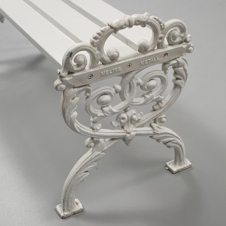 TRÄDGÅRDSBÄNK, Melins Metall, 1900-talets slut.