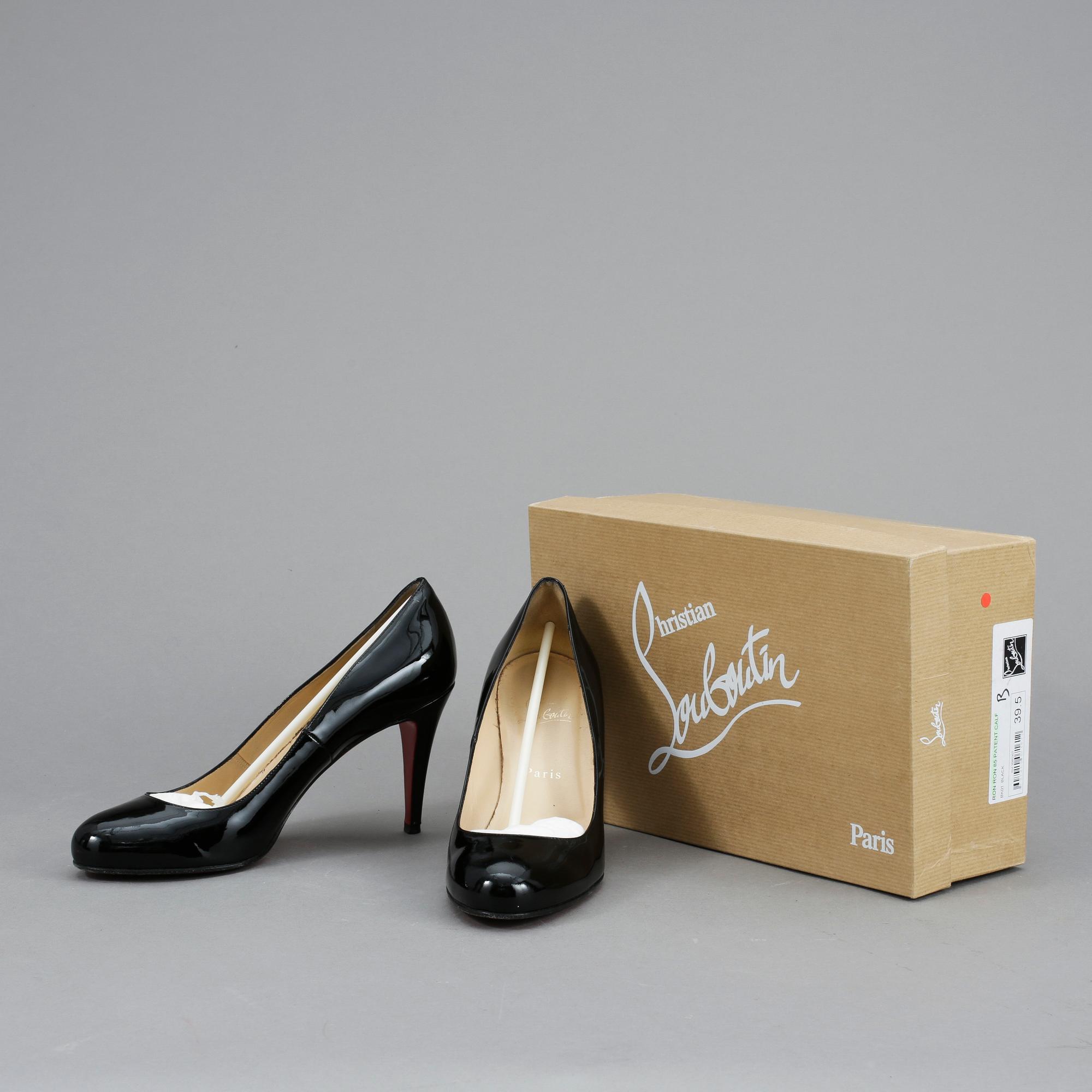 SKOR, "Ron ron 85 patent calf", Christian Louboutin.