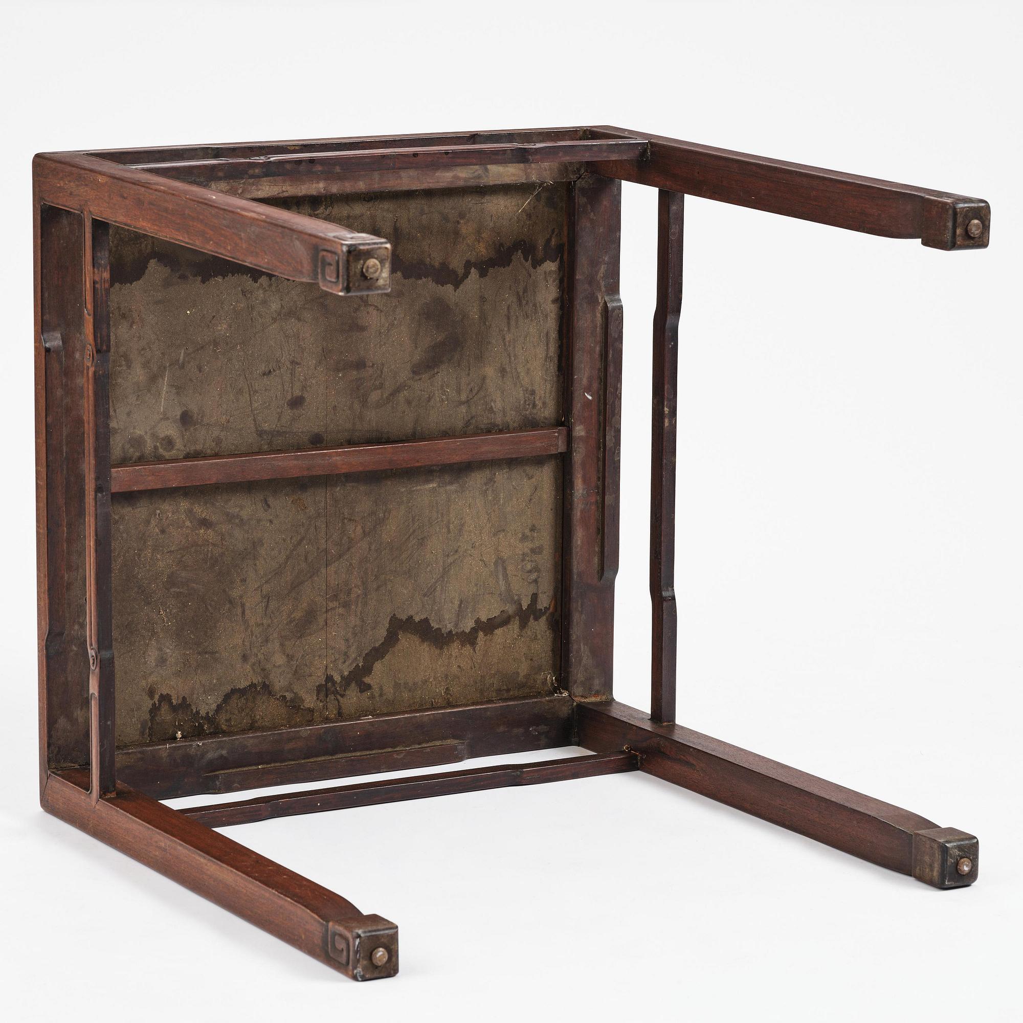 A hardwood table, Qing dynasty.