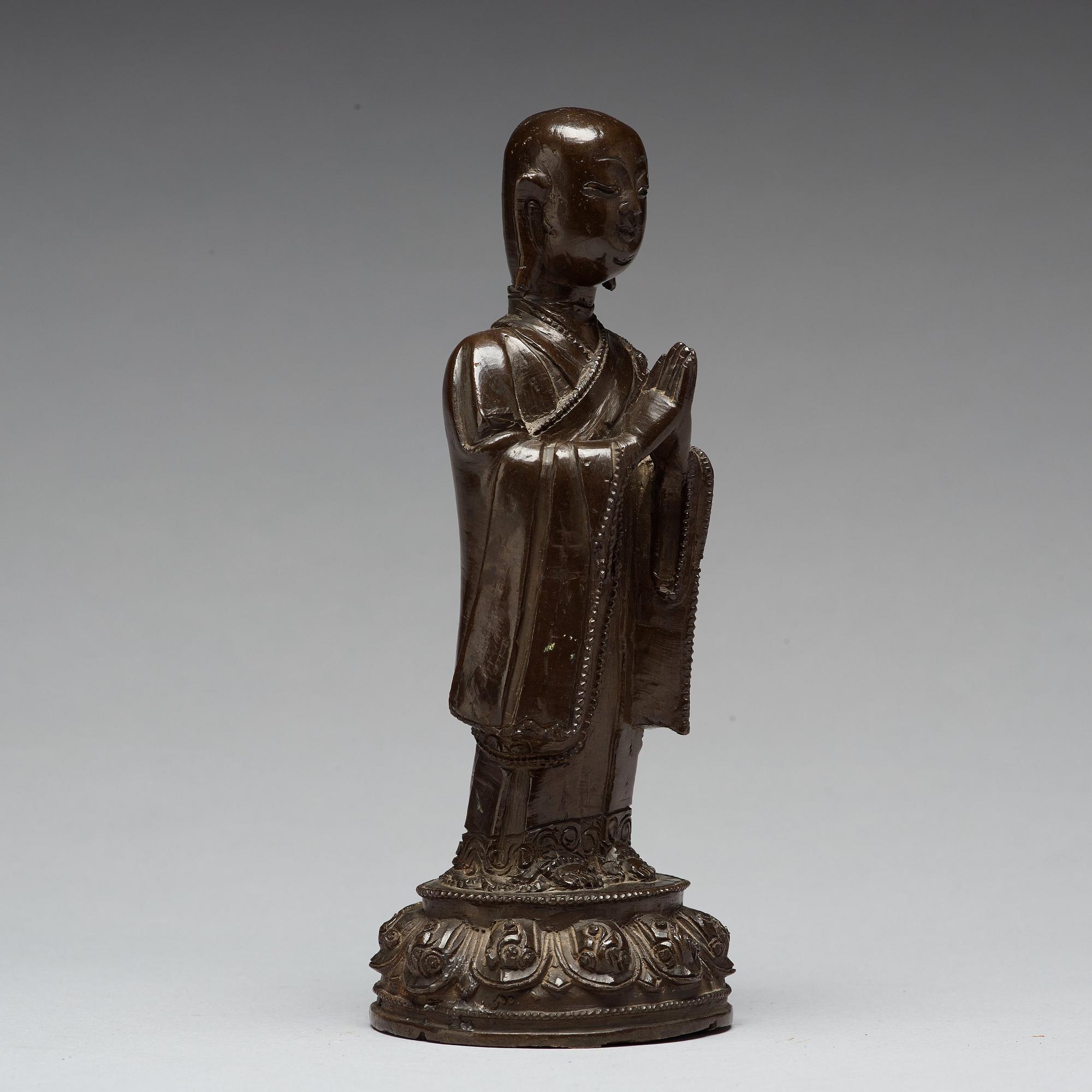 BUDDHA, brons. Sen Mingdynasti (1368-1644).