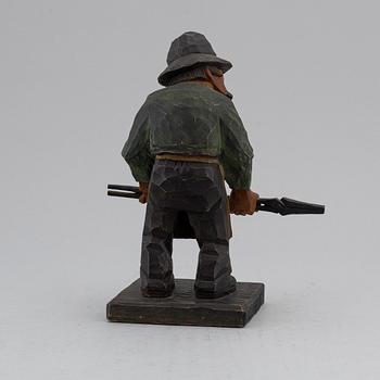 HERMAN ROSELL, sculpture, painted wood, signed and dated 1933.