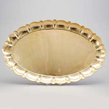 LARS HOLMSTRÖM, bricka, mässing, Arvika, 1900-talets mitt.