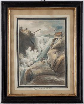 Johan Fredrik Martin, Ten scenes from the waterfalls at Trollhättan, Sweden.