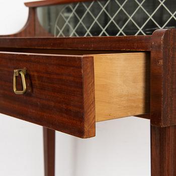 A mirror and small dresser/dressing table, Glas&Trä, Sweden, 1950's/60's.