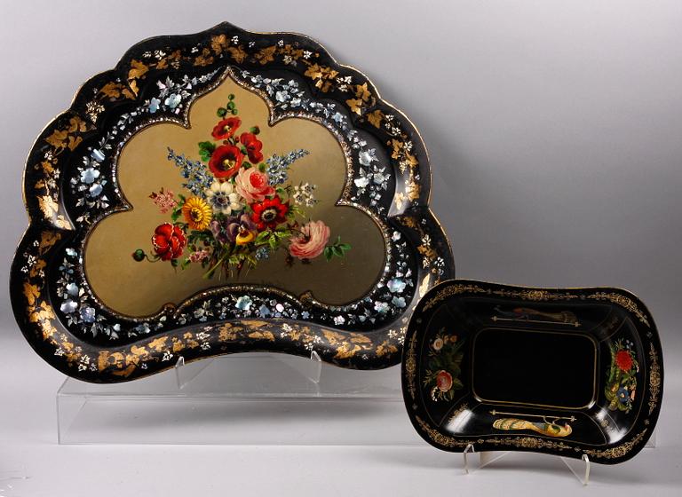 BRICKOR, 2 st, plåt, sent 1800-tal.