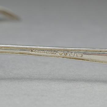 FISKBESTICK, 12 delar, silver, C.G Hallberg, Stockholm 1925. Ca 579 gram.