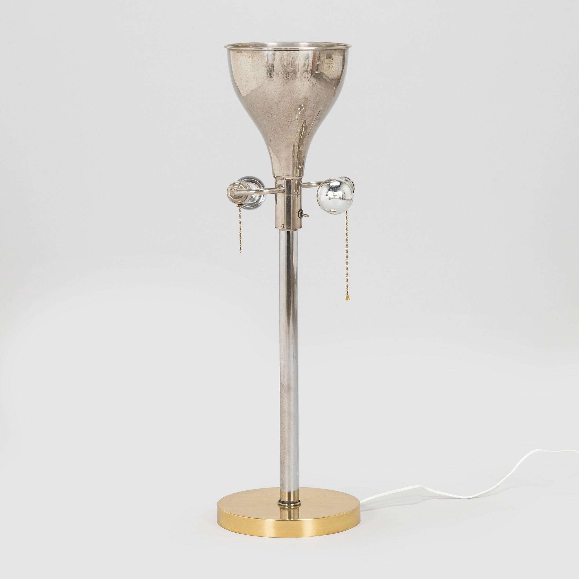 A mid-20th century floor/tablelamp, France.