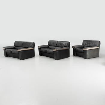 A pair of sofas and an armchair, Interface, Finland, late 20th century.