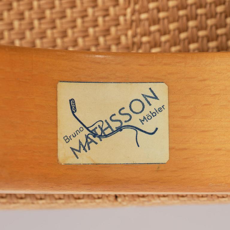 Bruno Mathsson, a "Pernilla 3" lounge chair, Firma Karl Mathsson, Värnamo, 1940s.
