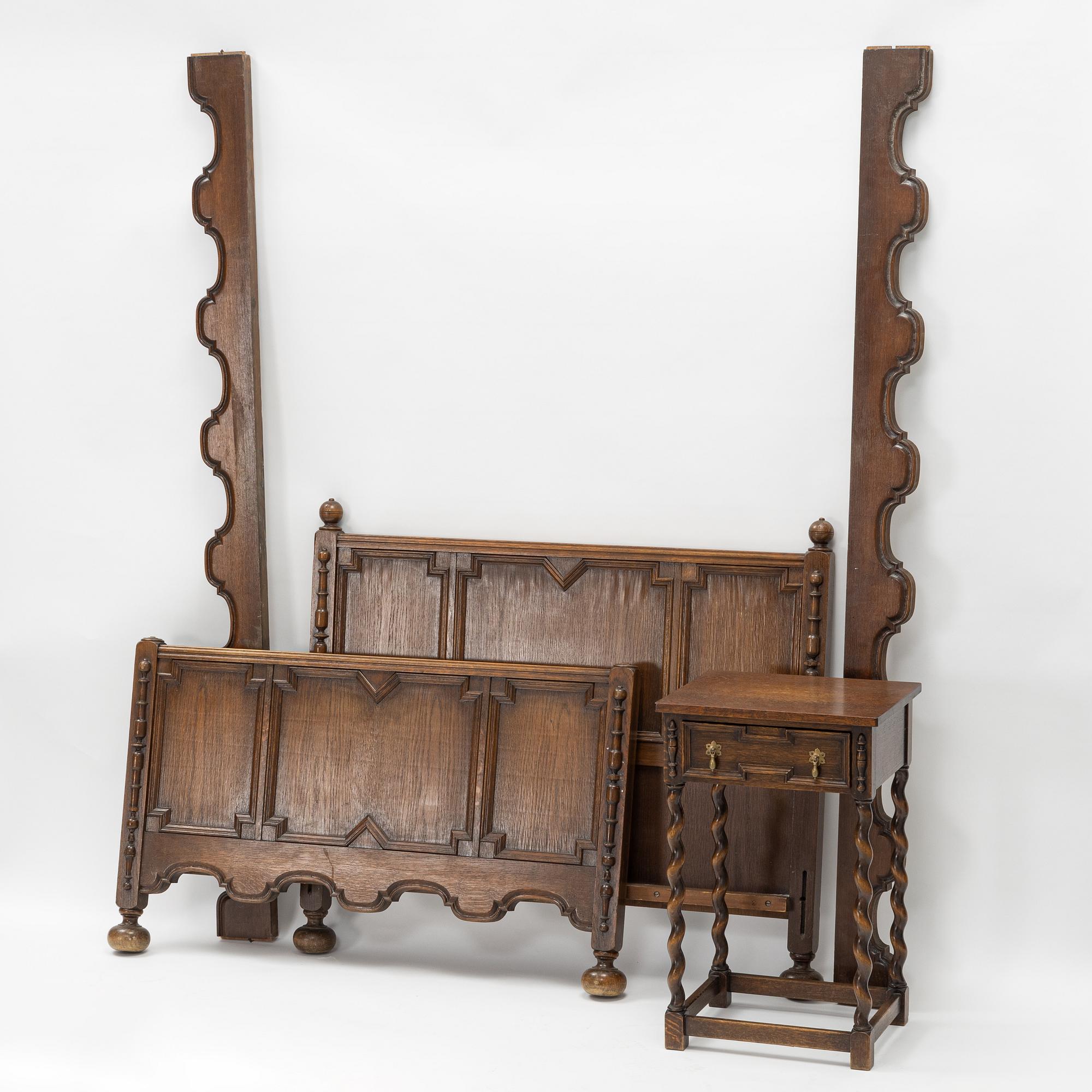 A Bed Frame with Nightstand
Nordiska Kompaniet, 1929-33.