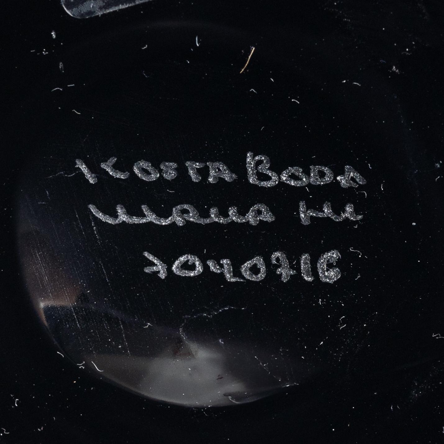 Ulrica Hydman-Vallien, glas, 6 delar, Kosta Boda.