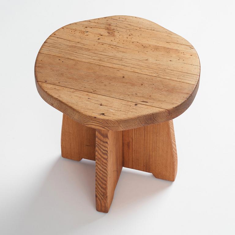 David Rosén, a pine stool 'Berga', Nordiska Kompaniet, Sweden 1930-1940s.