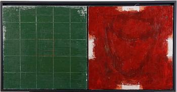 HAHNE, PETER. Diptyk, oljor på duk,sign o dat 1993 à tergo.