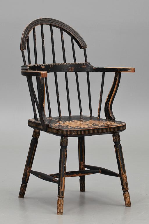 KARMSTOL, gustavianskt  provinsarbete, sk Medevistol, omkring 1800.