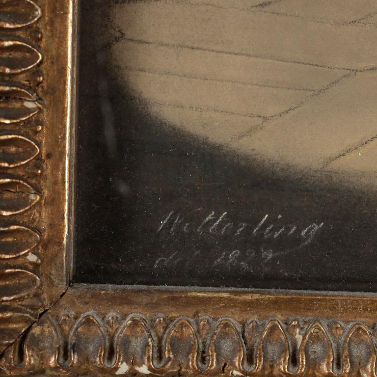 ALEXANDER CLEMENS WETTERLING, pastell på papper, signerad och daterad 1822.