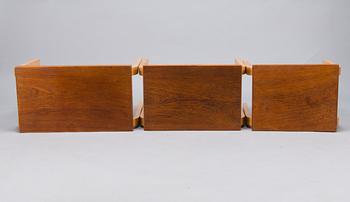 ALVAR AALTO, SARJAPÖYTÄ, 2 osaa,  88A ja 88B  ja SIVUPÖYTÄ, Artek, 1900-luvun puoliväli.