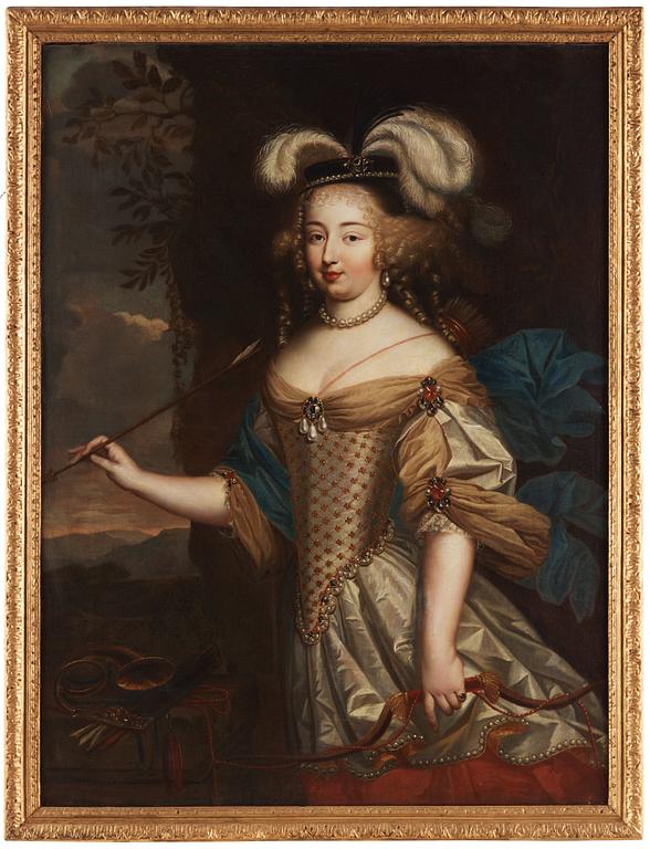 Pierre Mignard, Portrait depicting Madame de Montespan dressed as the hunting goddess Diana.