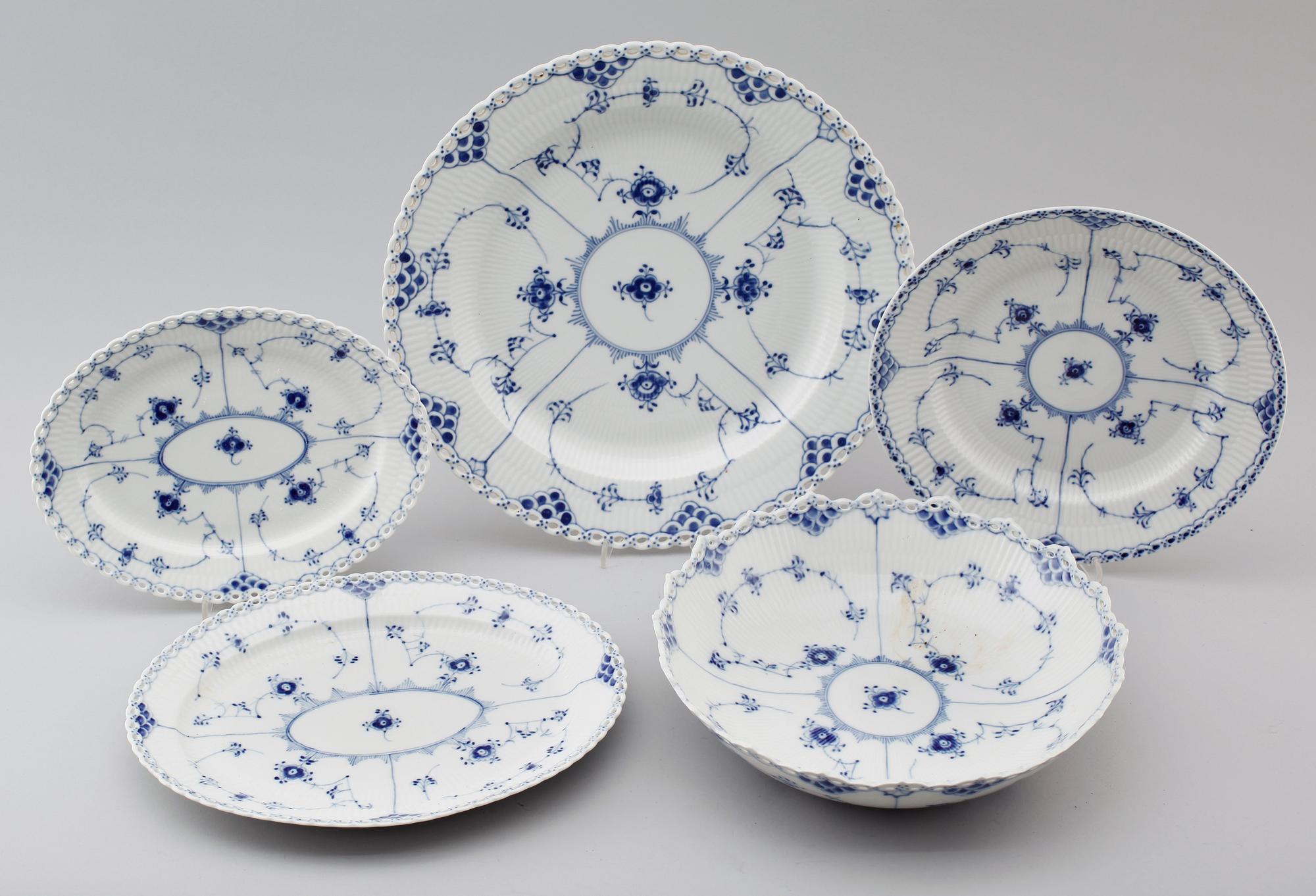 SERVISPORSLIN, 5 delar, Royal Copenhagen.