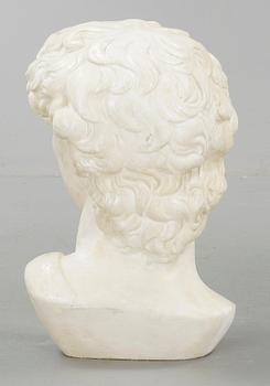 SKULPTUR, gips, efter Michelangelos "David", 1900-tal.