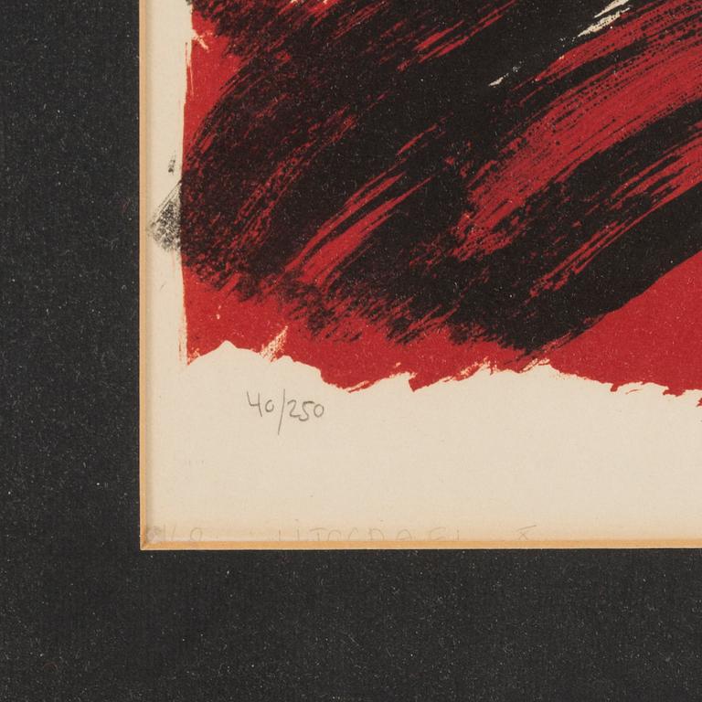 BENGT LINDSTRÖM, färglitografi. Signerad och numrerad 40/250.