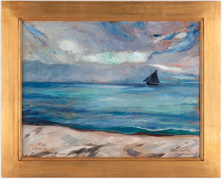 Evert Taube, Motif from Skagen.