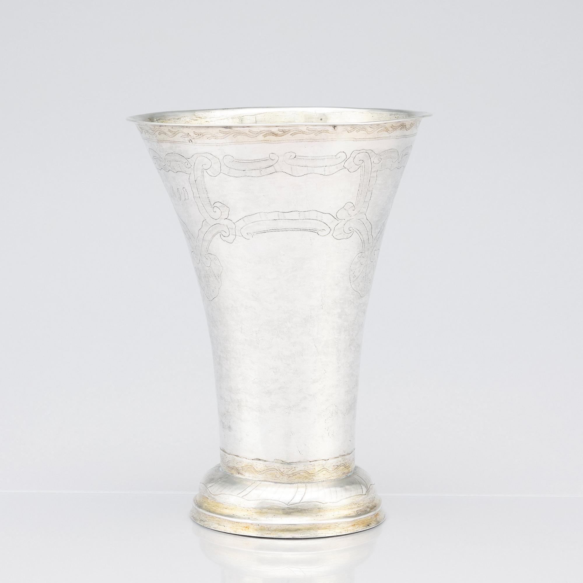 Johan Leffler, bägare, silver, Falun 1809.