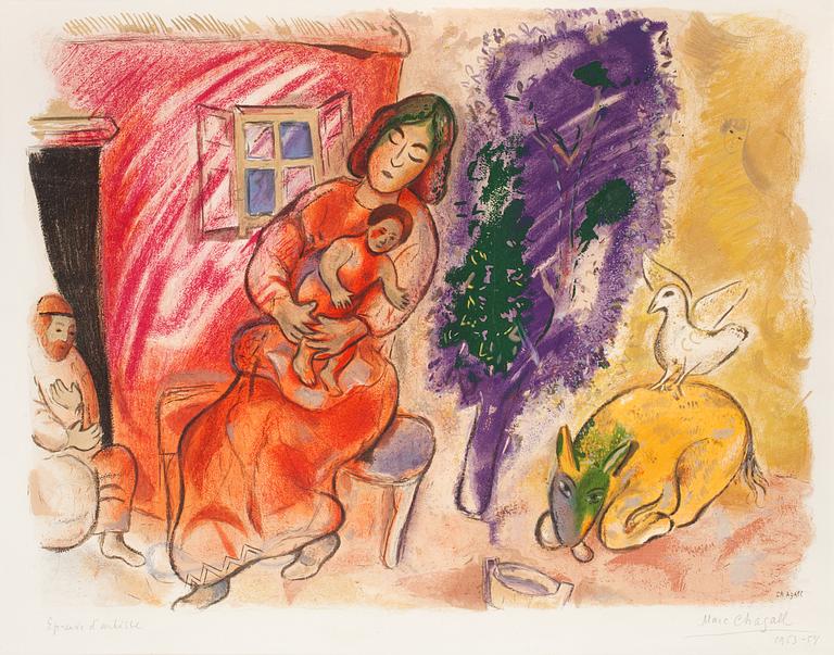 Marc Chagall (After), "Maternité".